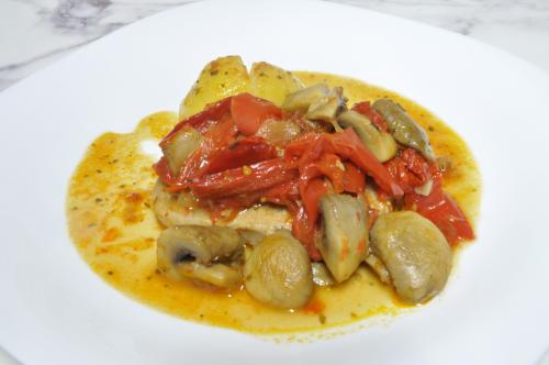 Jak uvařit dušené vepřové plátky po sicilsku? Snadné recept, připravený za Do 30 minut